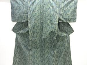 未使用品　抽象模様織り出し本場泥大島紬着物